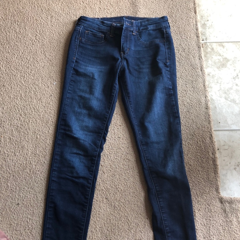“So” brand jeggings in size 5, dark wash.